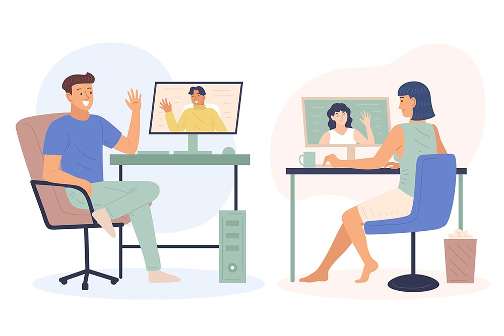 New Year, Unified Teams: Strategies for Supporting In-Person and Remote Collaboration 2 remote person work environment