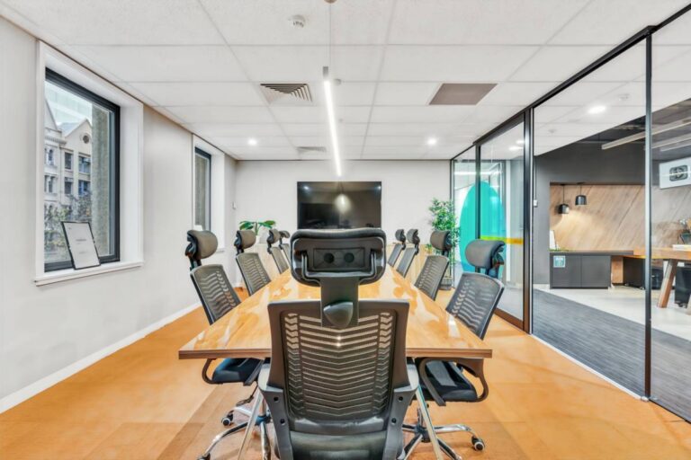 10 Seat Boardroom Glass Walled Spot Coworking l
