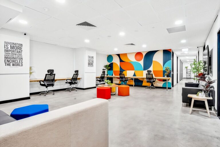 basement hot desks common area Spot Coworking l